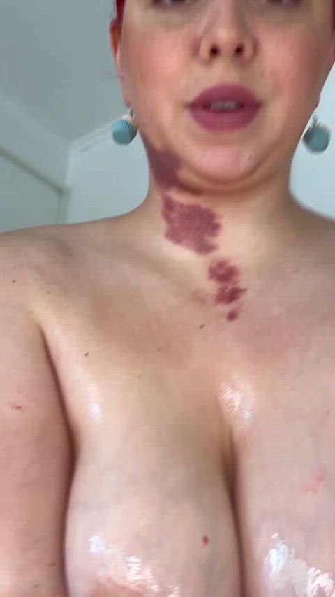 You wanna cum all over these tits or slide your dick between them first