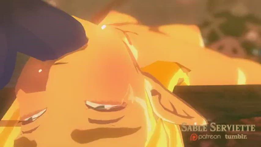 Anime Hentai Zelda in her native captive state as a Bokoblin cum dump. (Sable Serviette) [Legend of Zelda: Breath of the Wild]