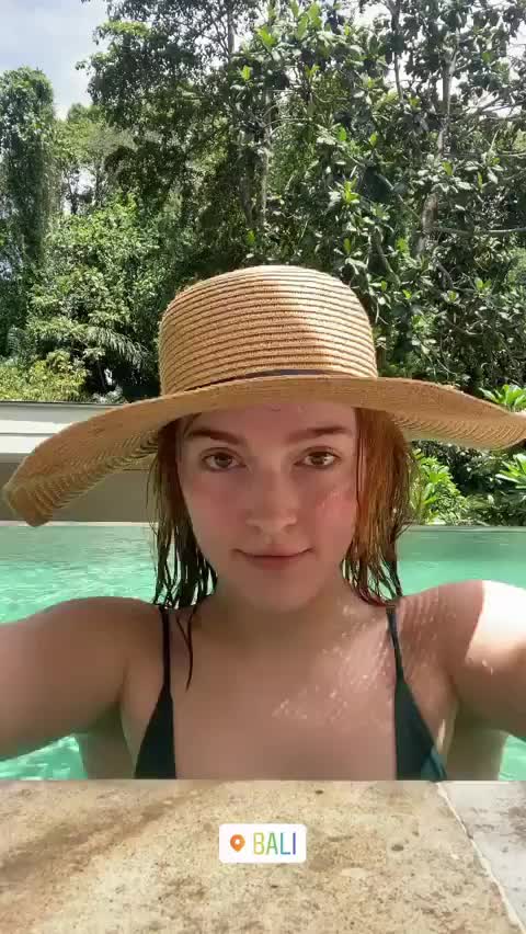 Playing In A Pool In Bali