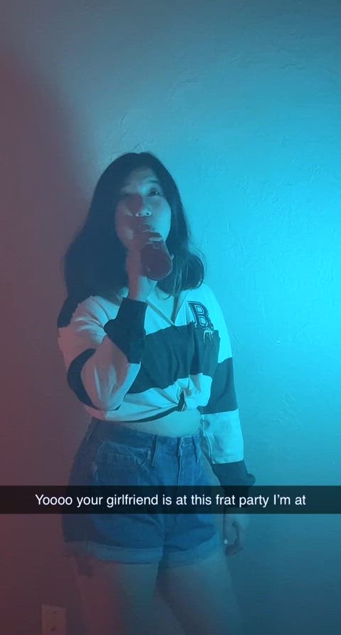 Your girlfriend loses at strip beer pong to your bully
