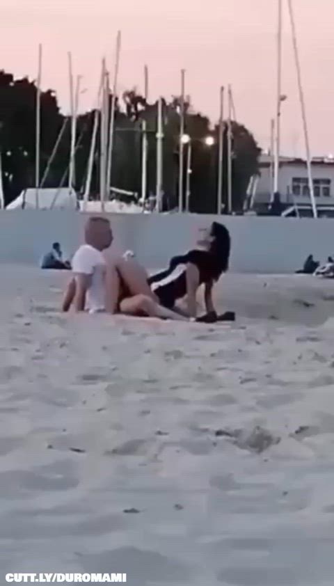 Amateur Beach Exhibitionist Public Real Couple Slut Trashy Trashy Boners r/CaughtPublic Porn GIF by duromami