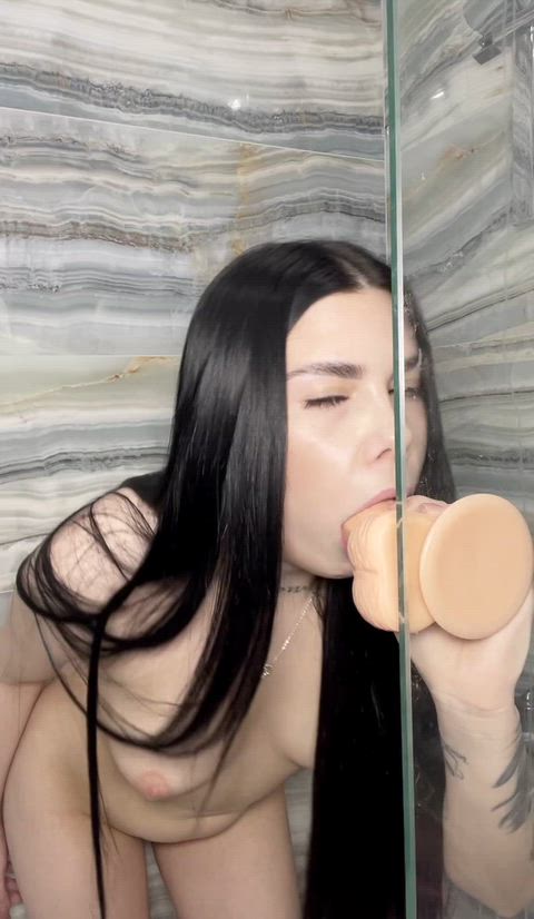 18 Years Old Babe Brunette Cock Dildo Interracial NSFW Pawg Transexual Tribute Porn GIF by unattainable_baby