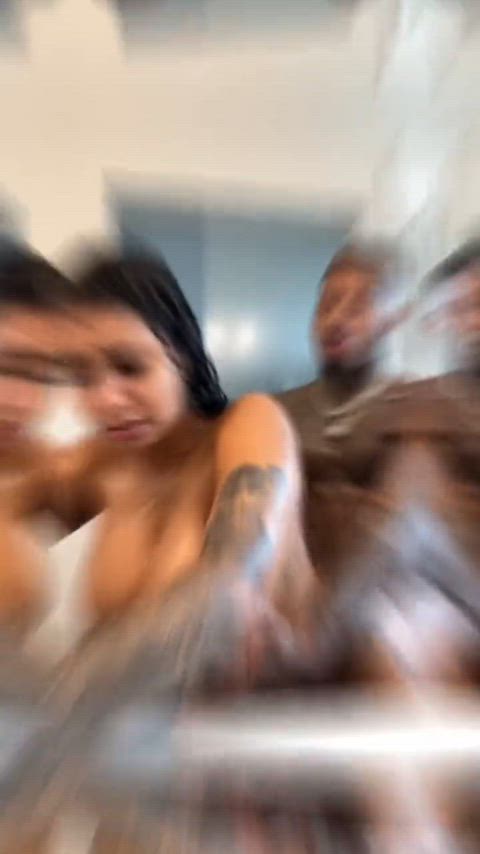 Big Tits Bouncing Tits Ebony Ebony Couple Huge Tits Latina Natural Tits Tits Porn GIF by slowmoejoe123