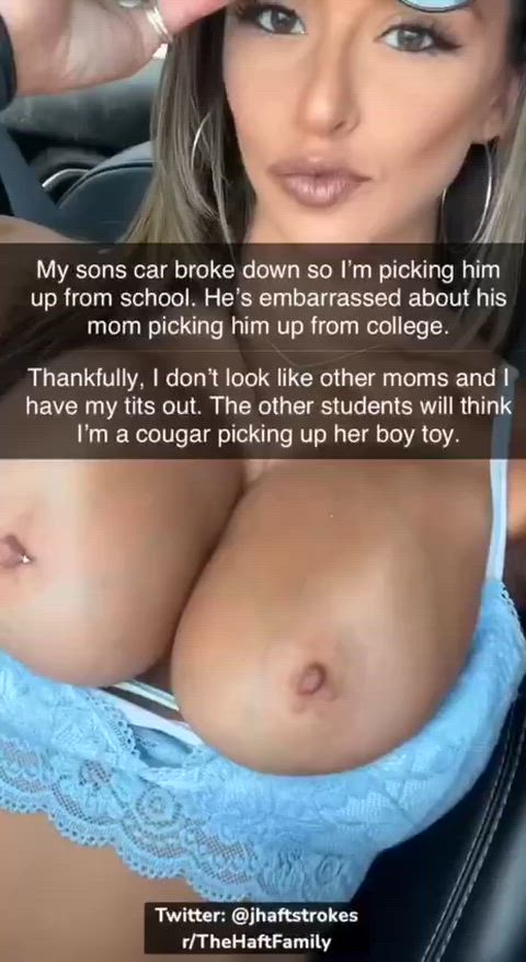 Armani picks up son from school