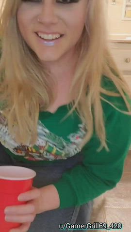 I made this for you while hubby was still at the Christmas party