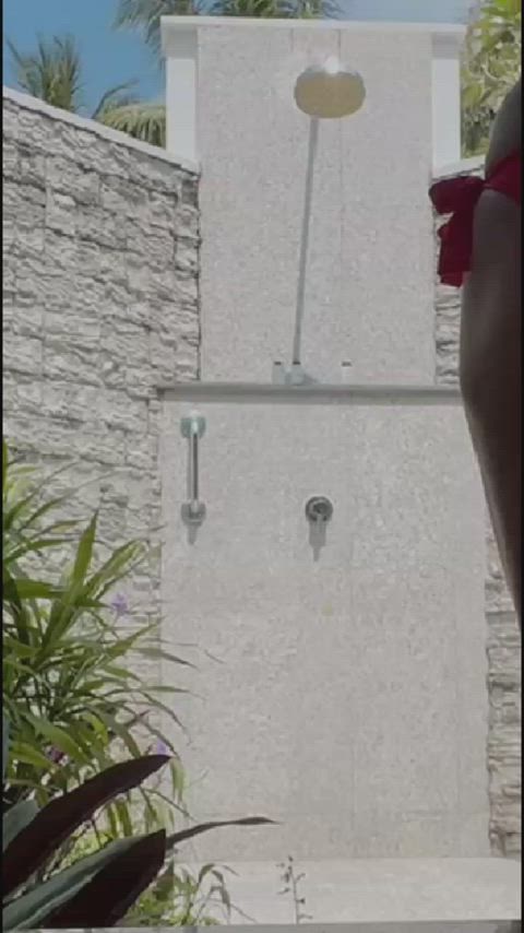 Ass Big Tits Cum In Mouth MILF Outdoor Shower Tits Porn GIF by redrider45