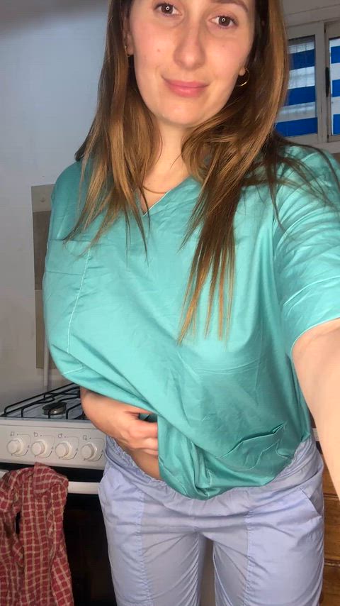 Is it a turn on that I have a pair of DDs under my scrubs?