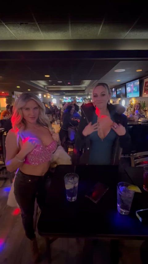 Can’t stop taking the tits out at castle rock bars