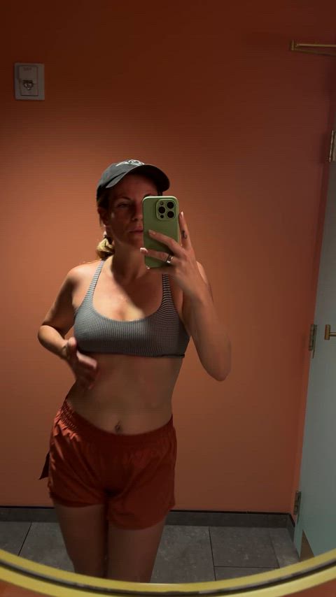 Sweaty all over after my run