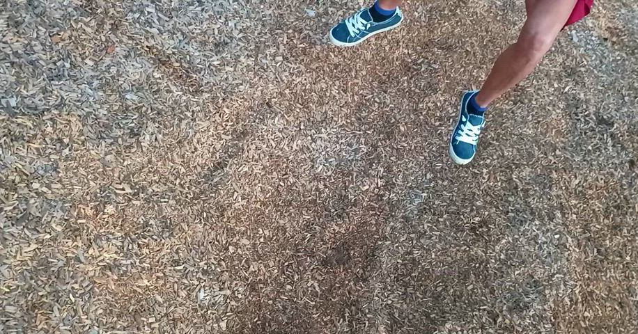 Shaved outdoors no panties