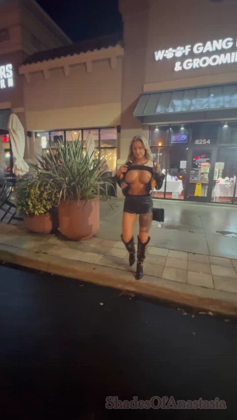 Walking out of the bar