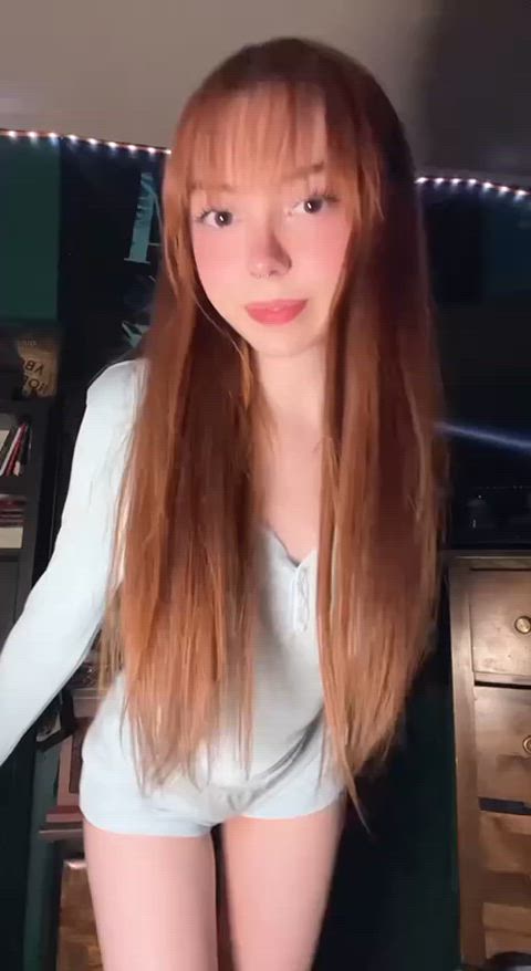 18 Years Old 19 Years Old Ahegao Asian Barely Legal Redhead Sister Step-Sister Teen TikTok Porn GIF by miamiaof