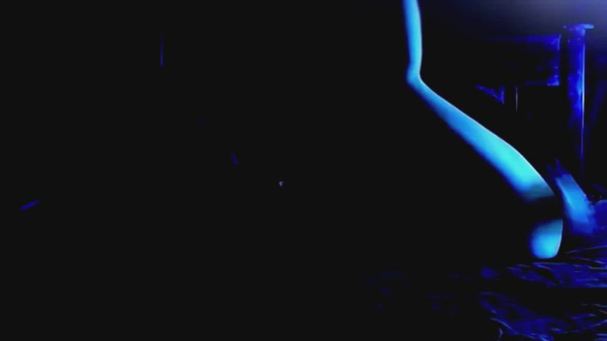 On my bed, hub filmed me