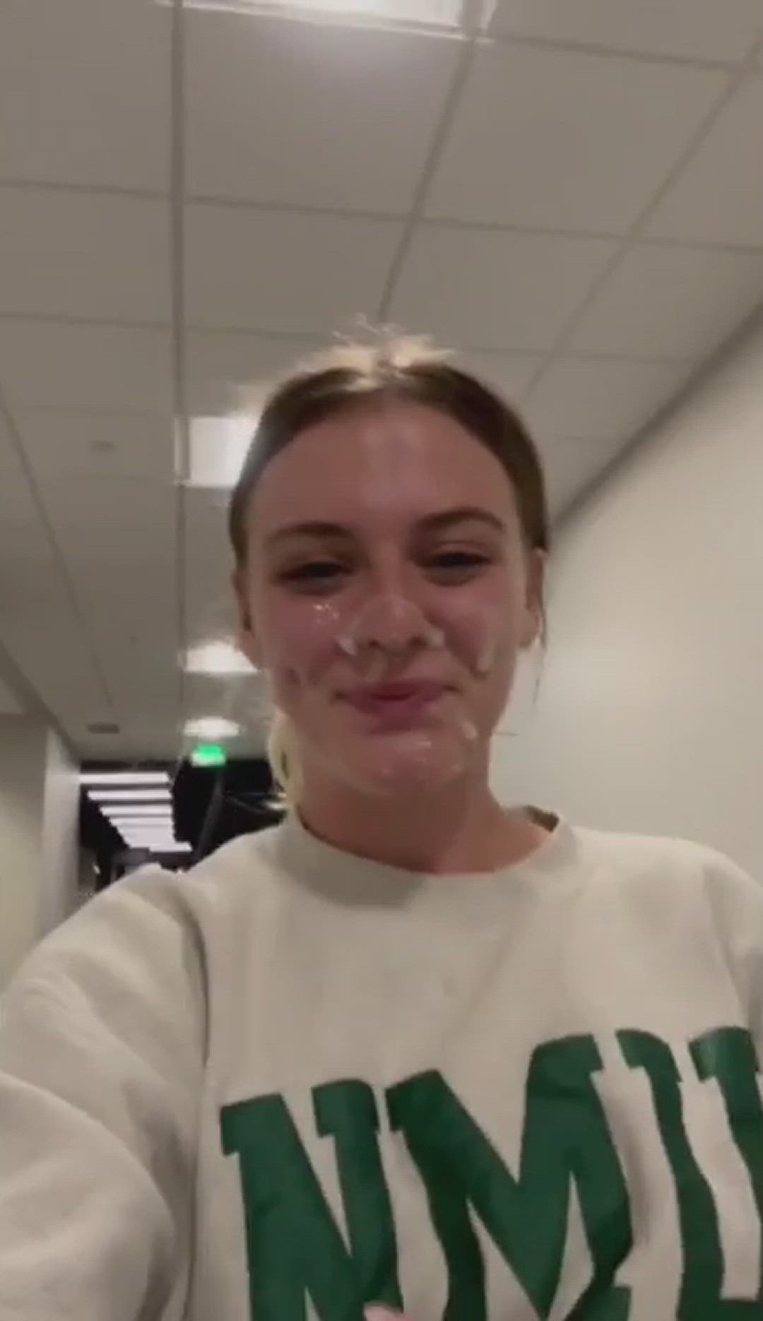 What a cum slut