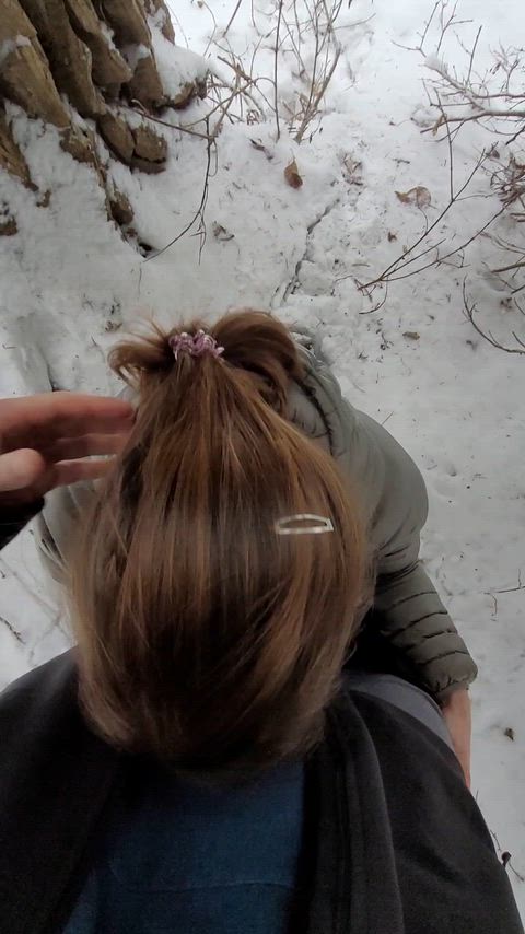 It was cold so I warmed it up in my mouth