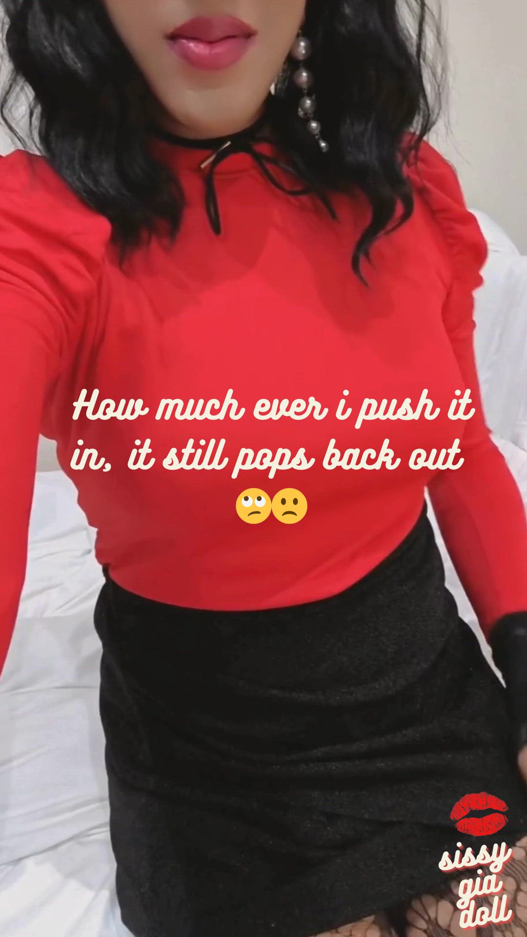 🤭 it really does pop back out 😡🤭