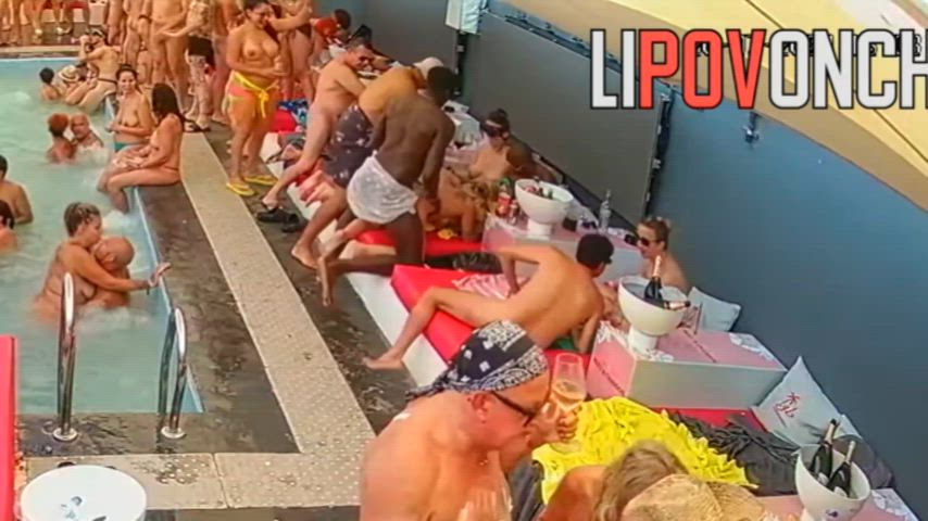 Amateur Foursome Intense Interracial Orgy PMV Party Public Swingers Watching Porn GIF by nowayjose619