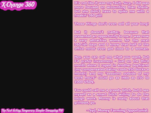 Syd, Money Farming Opportunist