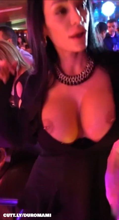 Amateur Big Tits Bimbo Exhibitionist Fake Tits Flashing Nightclub Public Pussy Trashy Boners Porn GIF by duromami