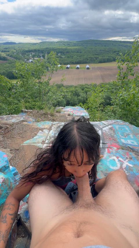 Enjoying the hike together