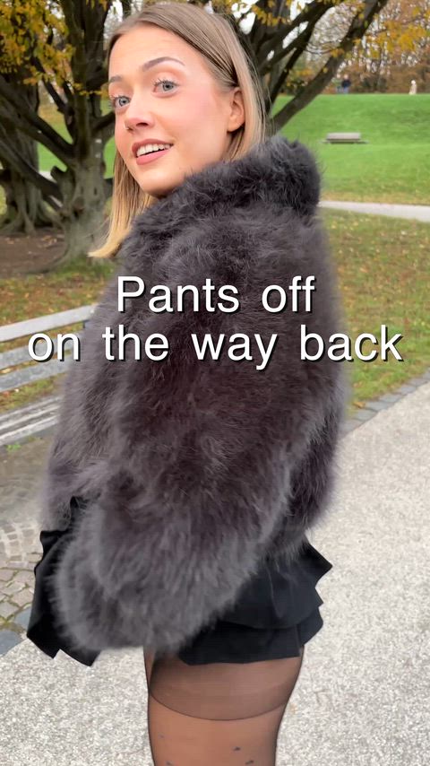 Can't finish a walk without getting a bit naughty 😋