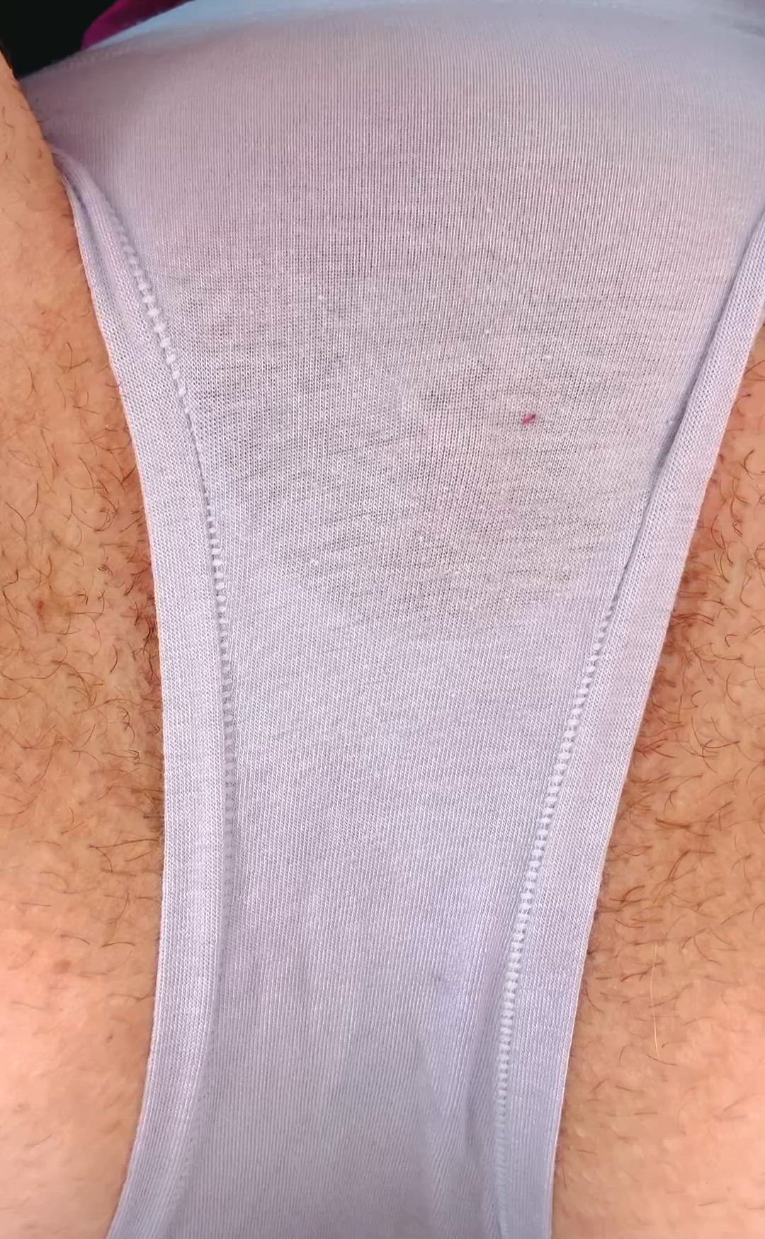 Playing with my sweet pussy until I’m squirting through my panties