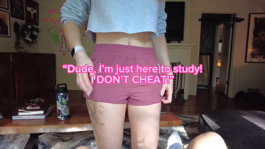 Caught my bud trying on his girls clothes so we played a little game. It’s not gay, it’s gambling.