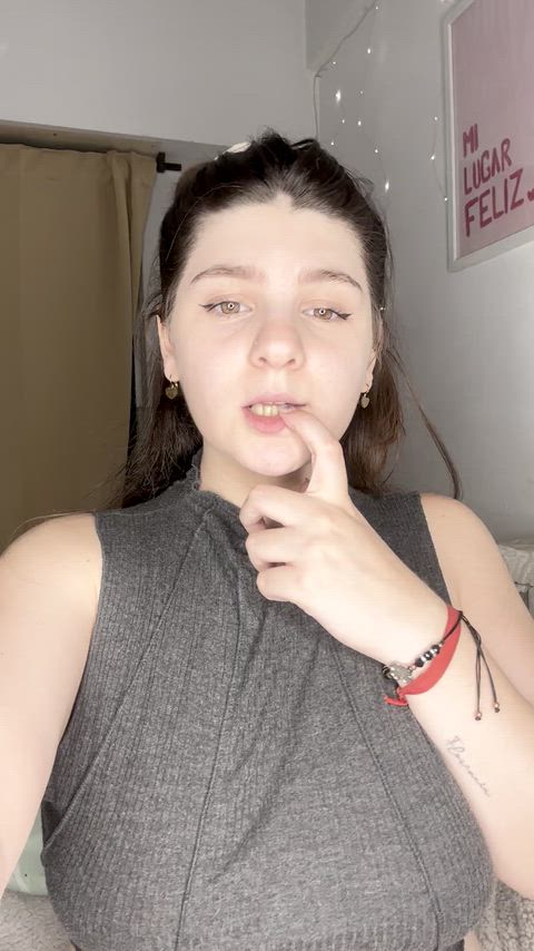 Do you like to suck my big saggy tits?