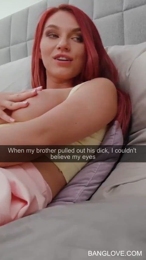 My brother caught me masturbating and then pulled out his huge dick