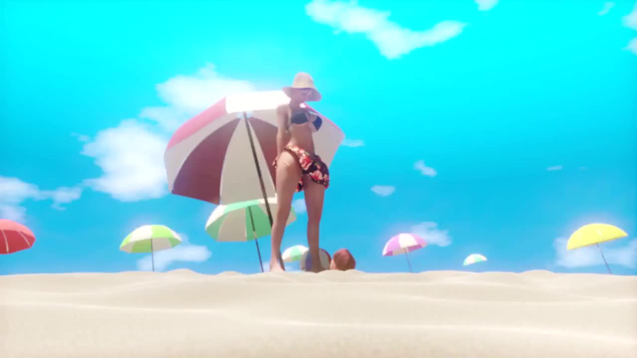 Hot day on the beach