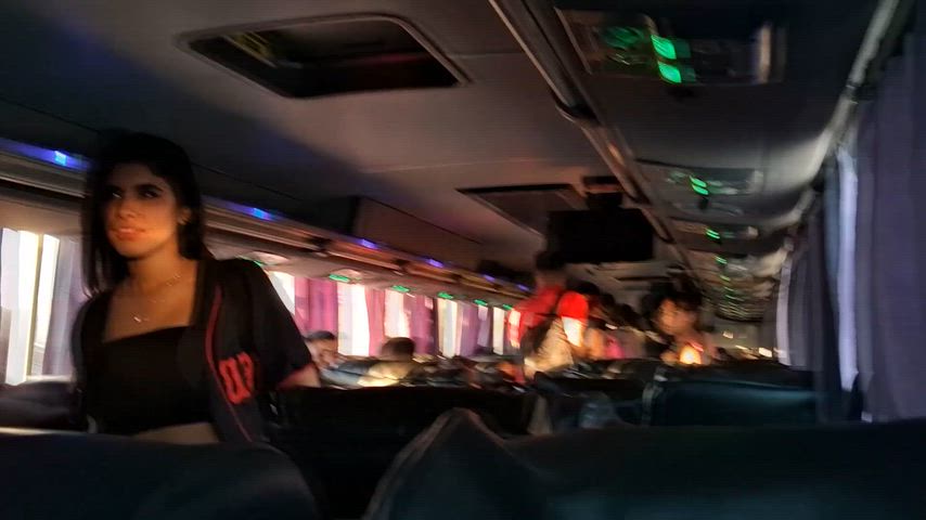 On the bus, I felt a bit of adrenaline