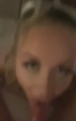 Babe Babysitter Big Dick Blonde Blowjob Deepthroat Glasses Sucking Porn GIF by populardick