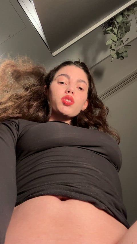 My plump pussy with wet lips desires tender touches