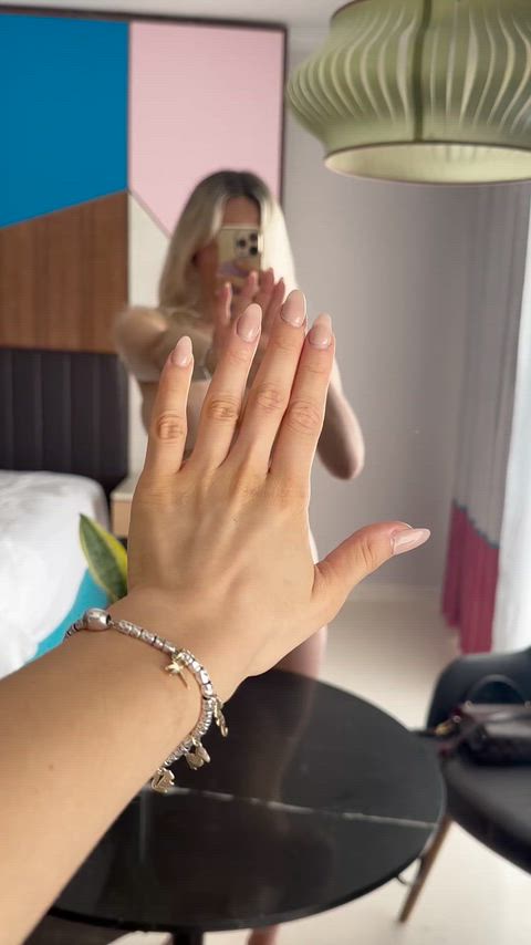 Babe Big Tits Blonde Boobs NSFW Nude OnlyFans Pale Pussy Tits Porn GIF by blondiewithtiddies