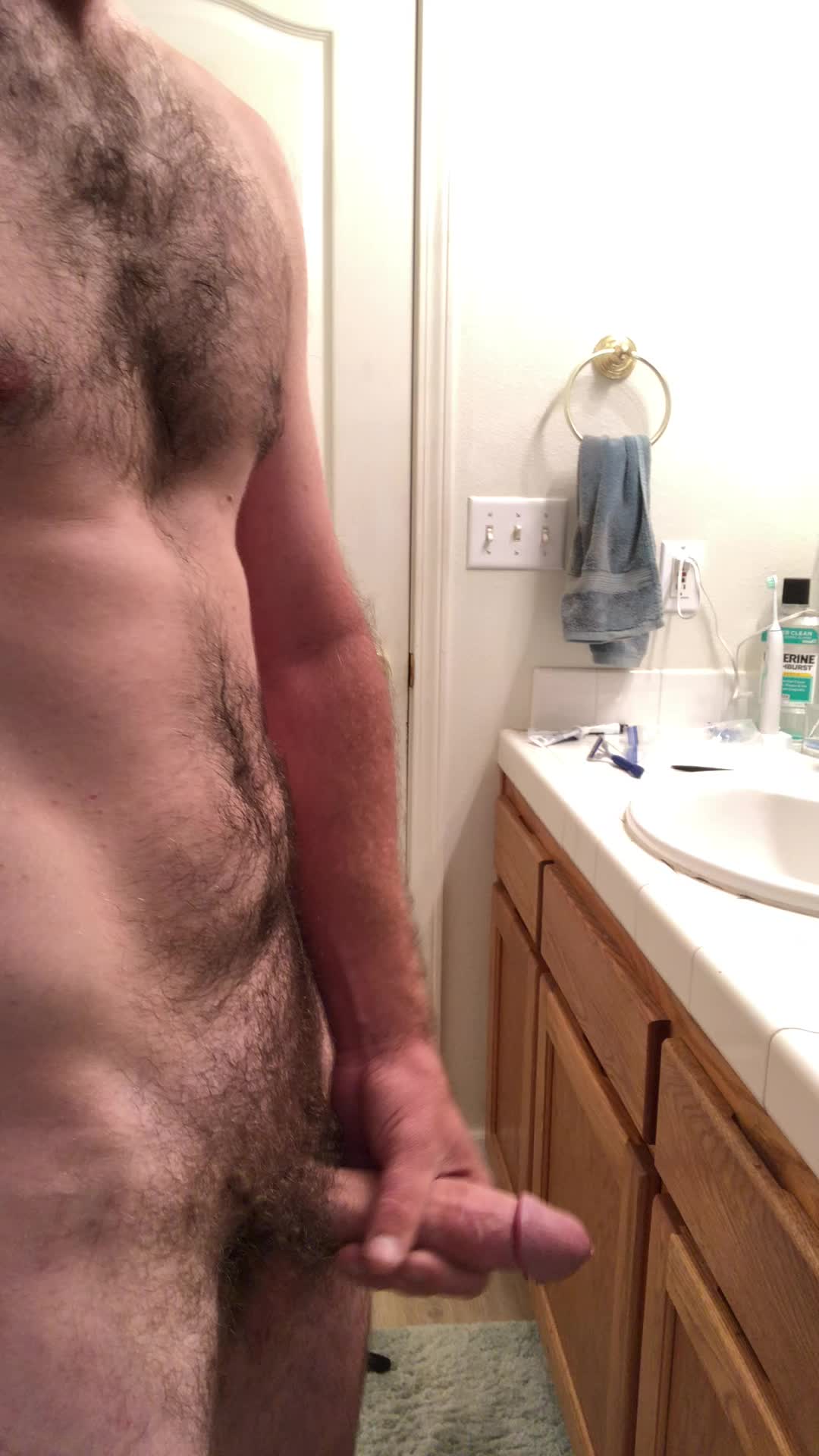 Stroking it after a long day
