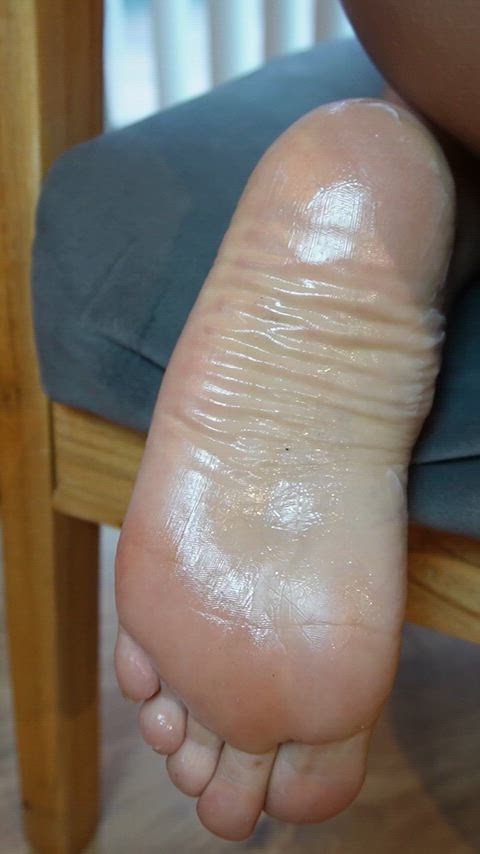 Moisturizing my fat ass and soles