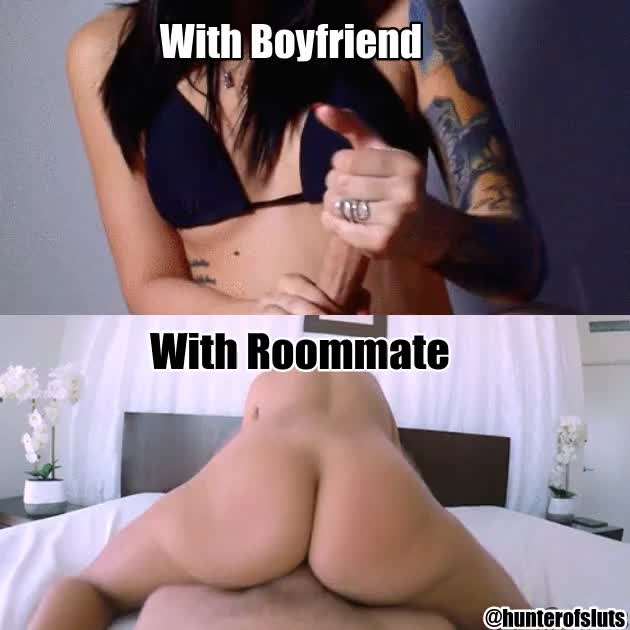 Taking care of boyfriend's morning wood vs. taking care of roommates morning wood