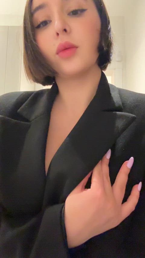 Big Tits Boobs Brunette Cute Natural Tits OnlyFans Solo Teen Tits Porn GIF by susanna