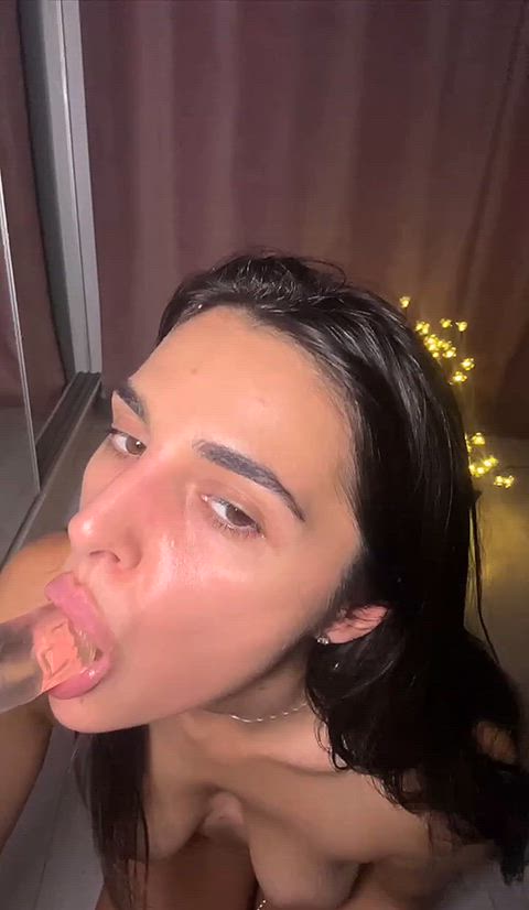 BBC Babe Booty Brunette Cumshot Hotwife Latina MILF NSFW Tease Porn GIF by me_rosy