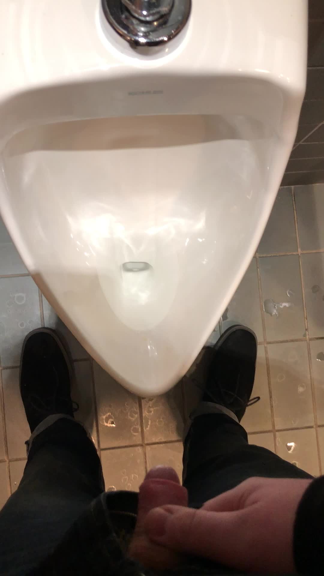 Absolutely bursting...had to piss. Hope you like my uncut cock