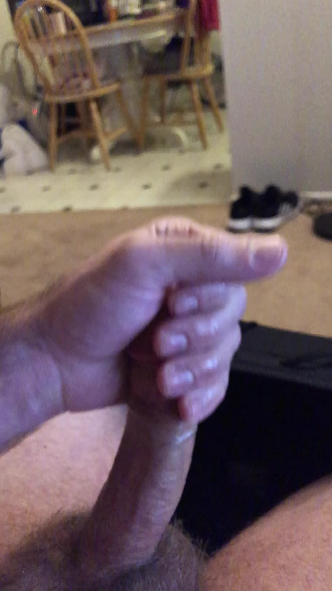 Slow motion cumshot squirt
