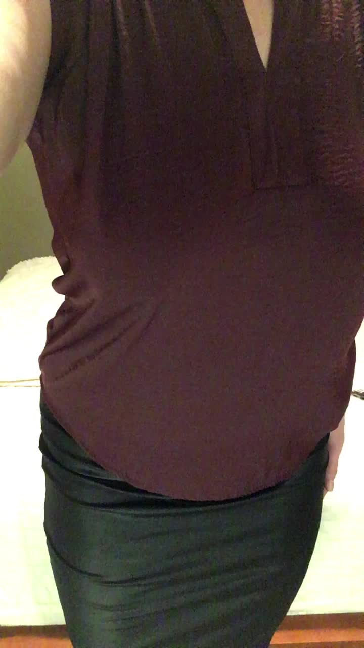 Office slut showing off for you