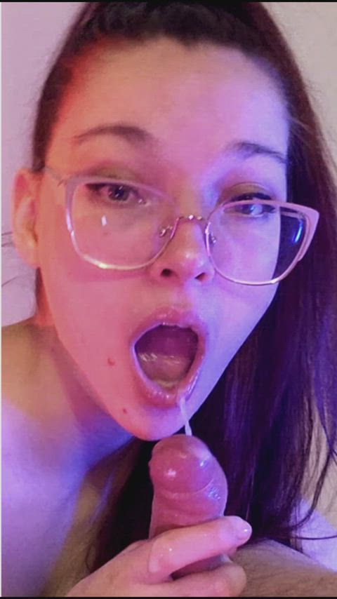 Amateur Cum Cum In Mouth Cumshot Cumshots Glasses Redhead Teen Teens cumslut Porn GIF by teasinglola