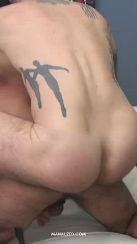 Bareback Cock Doggystyle Gay Muscles Porn GIF by adultprime