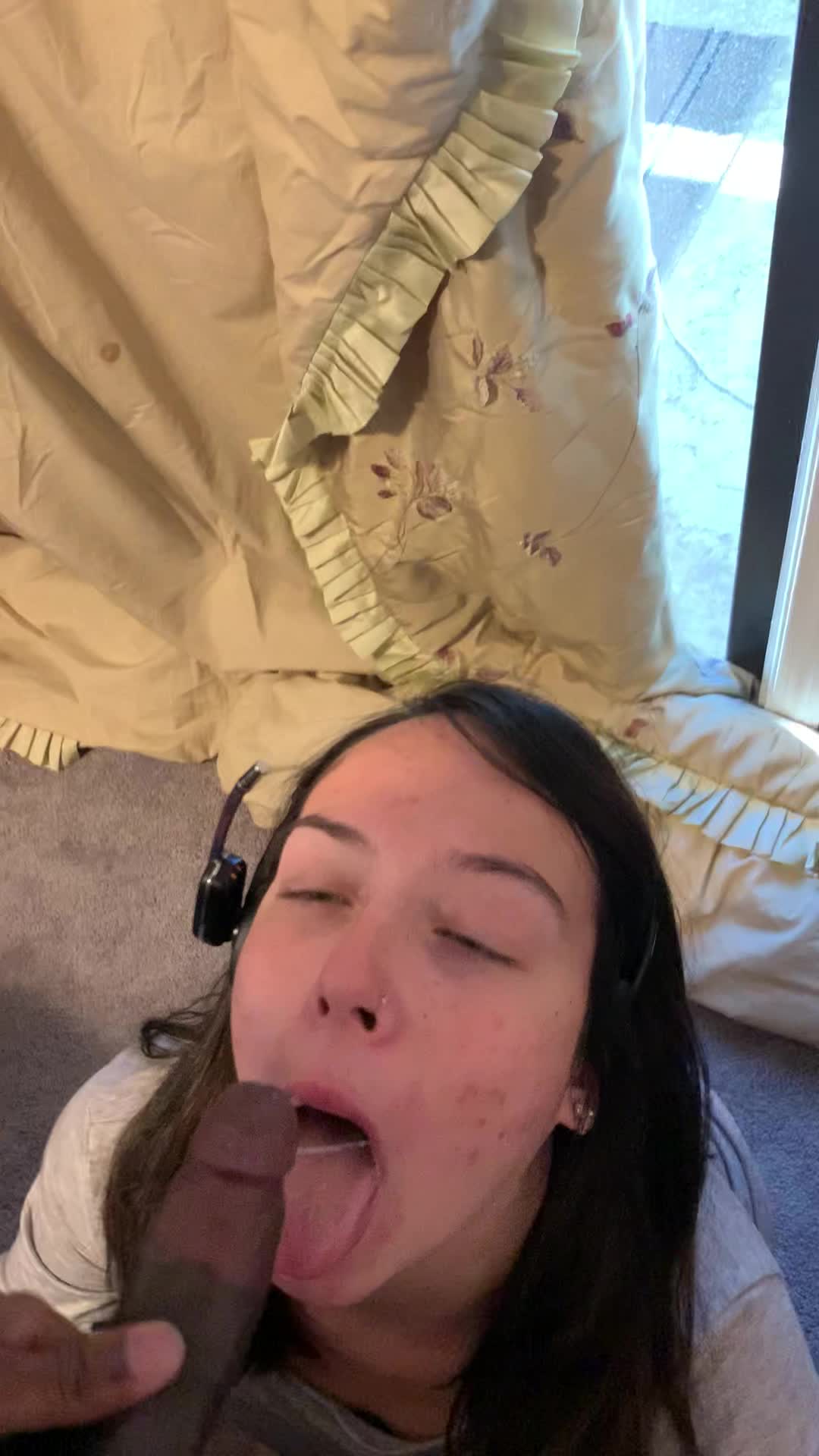 cumshot while working from home 💦