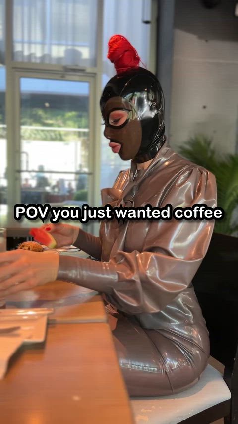 Babe Femdom Fetish Kinky Latex Latex Gloves Mask OnlyFans Pornstar Rubber Porn GIF by missfetilicious