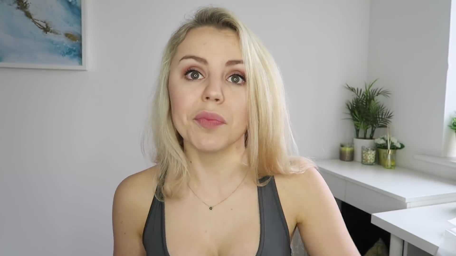 exposing her thong