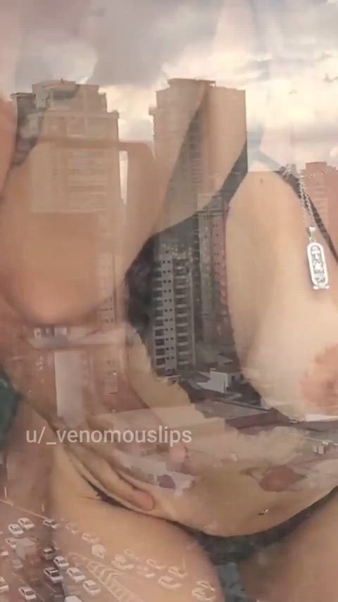 Hard fucked on the balcony