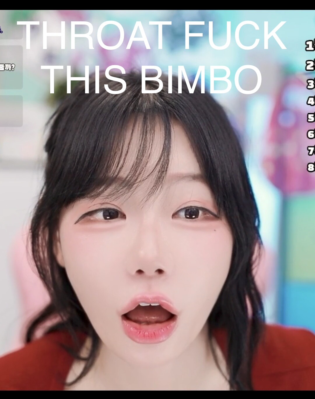 Lesbian asian eyes bimbo