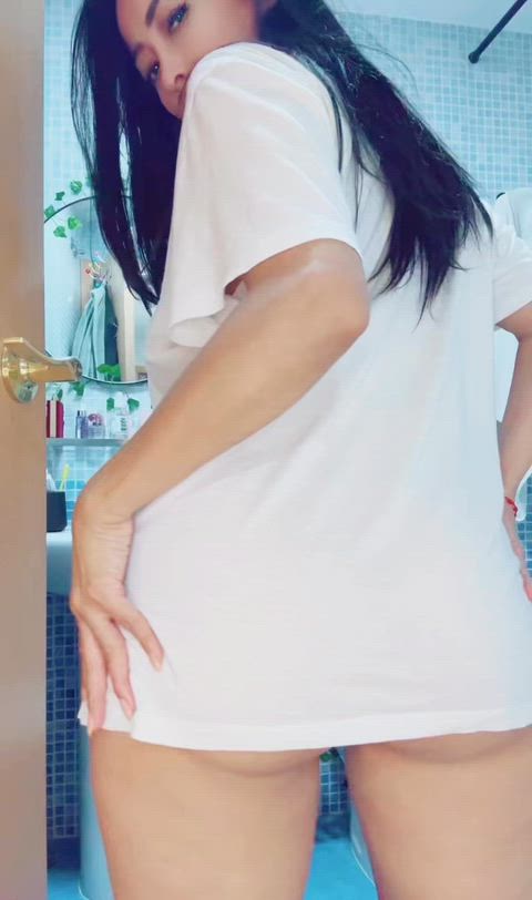 Just a lady with a thick ass